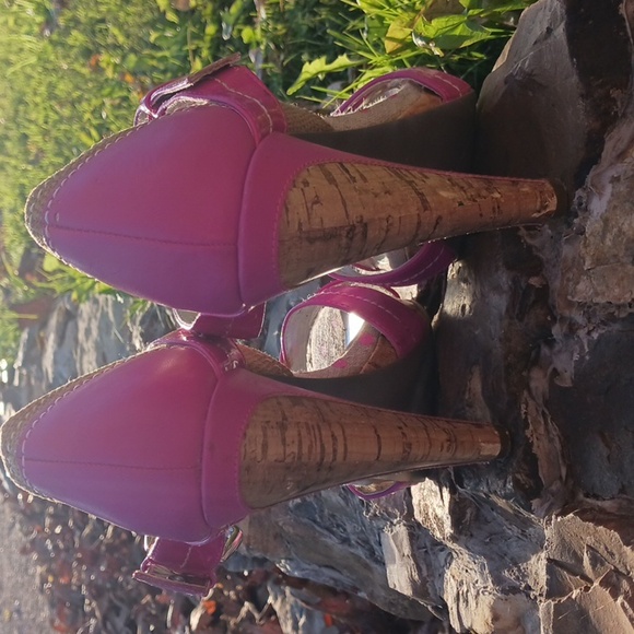 Charles David Women's Pink High Heel Sandals - Picture 2 of 2